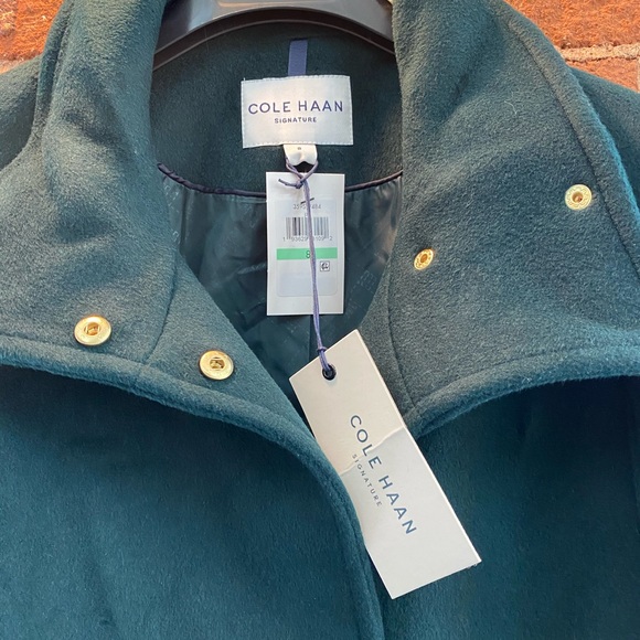 COPY - Cole Haan Petroleum Snap Wool-Blend Car Coat - Picture 3 of 4